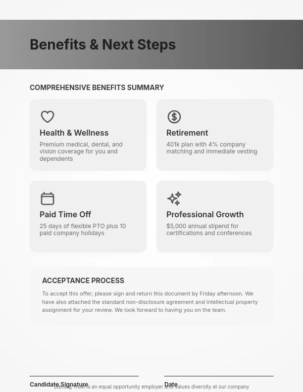 Professional Executive Job Offer