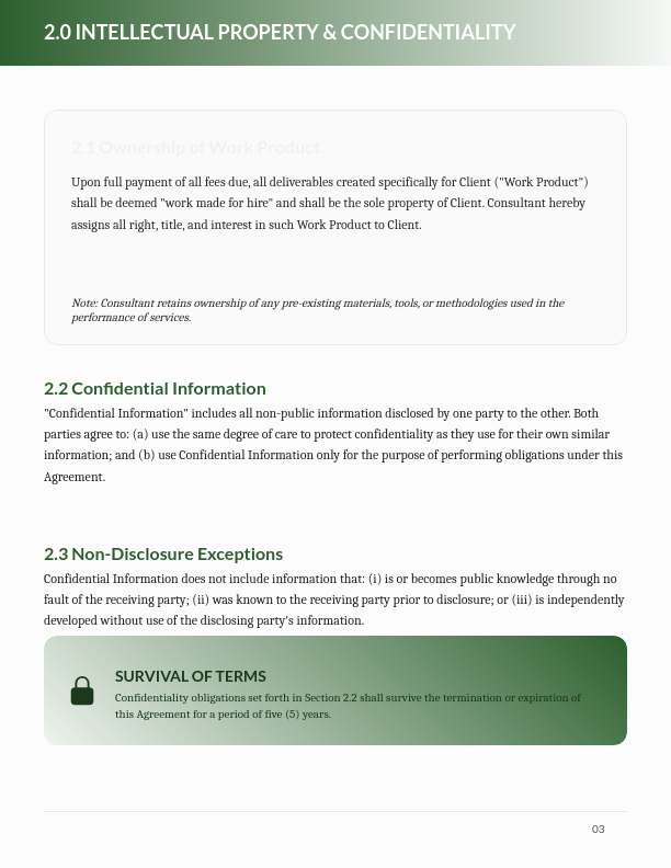 Master Consulting Services Agreement