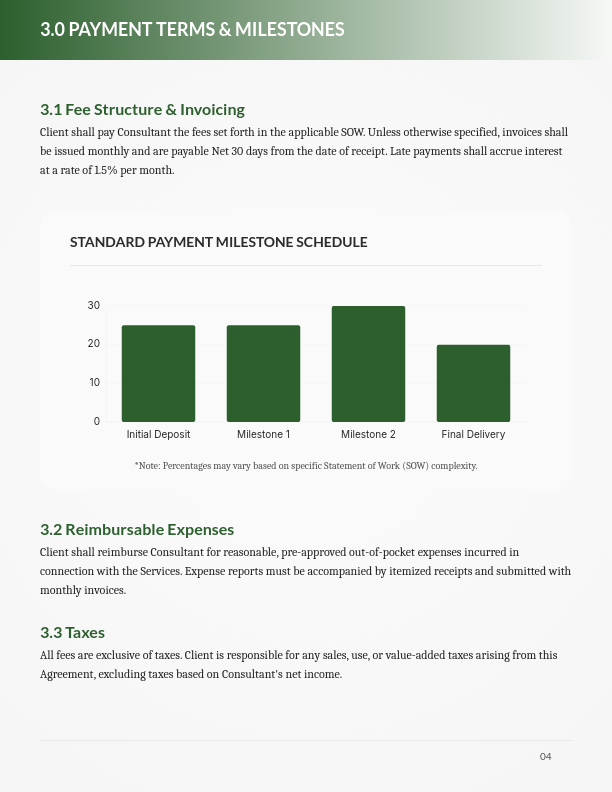 Master Consulting Services Agreement