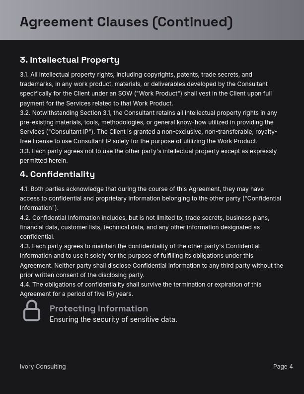 Strategic Consulting Master Services Agreement