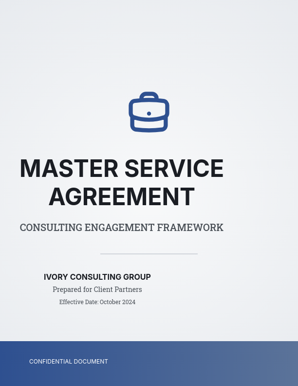 Strategic Consulting Framework Agreement