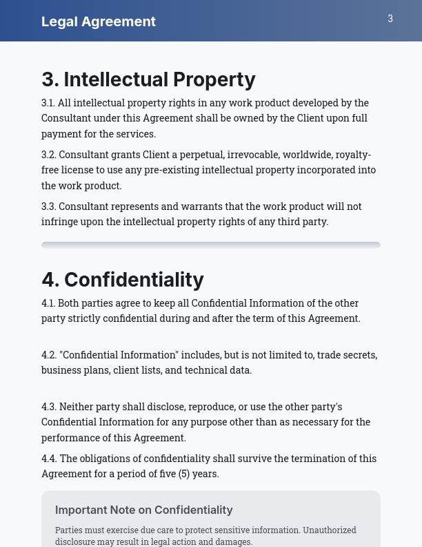 Strategic Consulting Master Service Terms