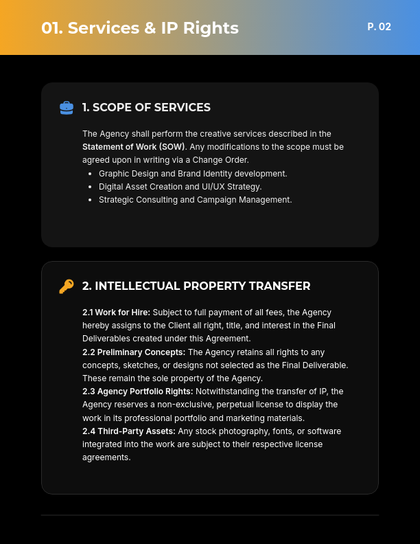 Master Service Agreement for Design Services