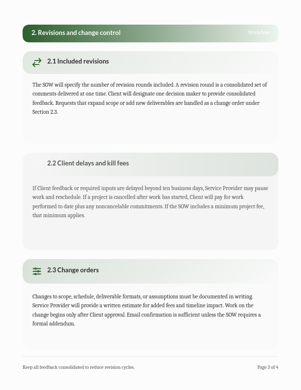 Visual Design Master Service Agreement