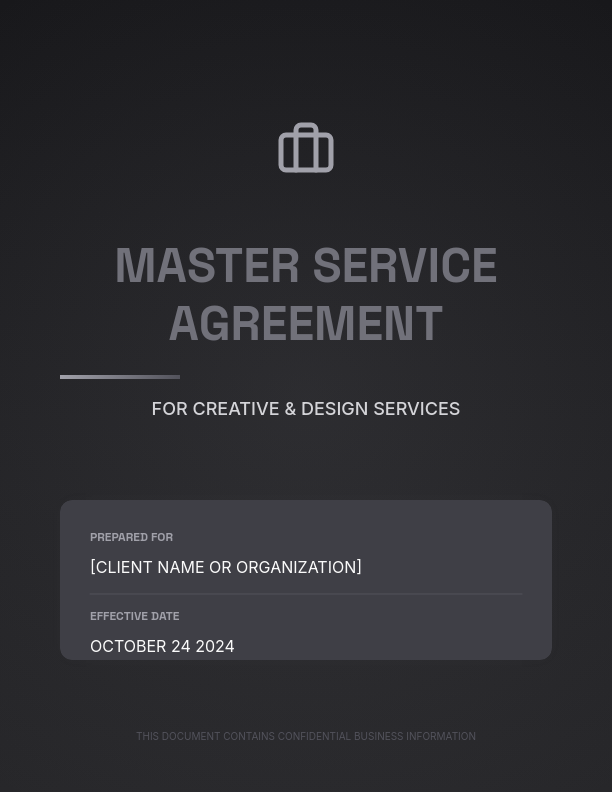 Design Services Master Agreement