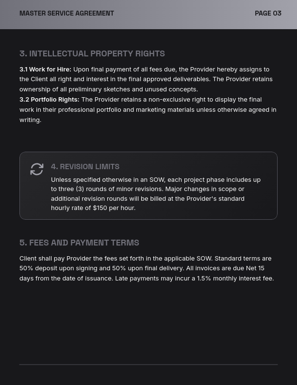 Design Services Master Agreement