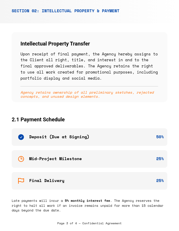 Creative Design Master Service Agreement
