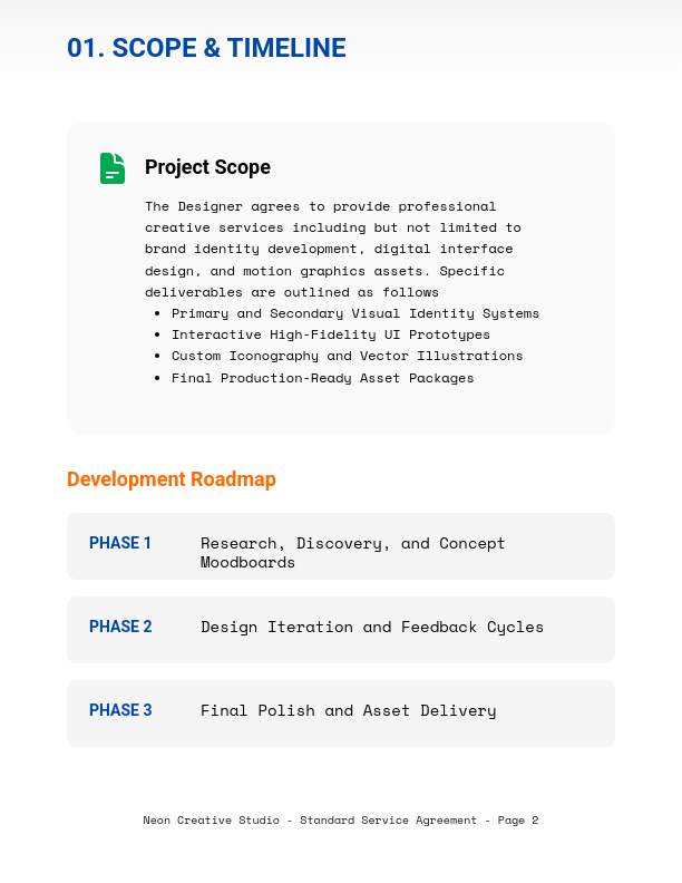 Visual Design Master Service Agreement