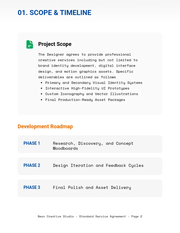 Visual Design Master Service Agreement
