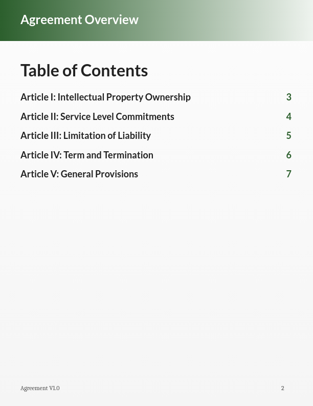 Enterprise Software Master Service Agreement