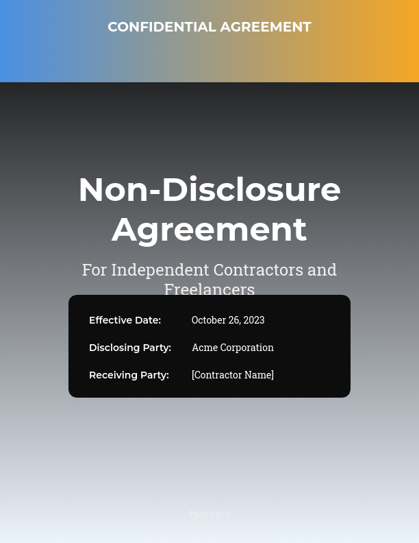 Contractor Confidentiality & IP Protection