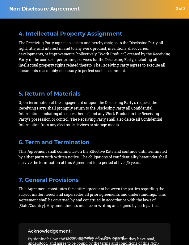 Contractor Confidentiality & IP Protection