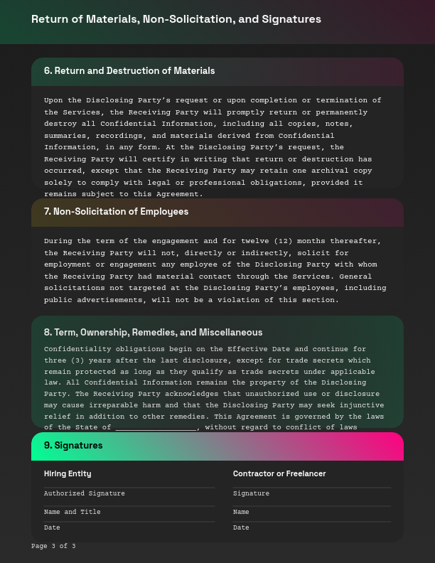 Contractor Confidentiality & Non-Disclosure