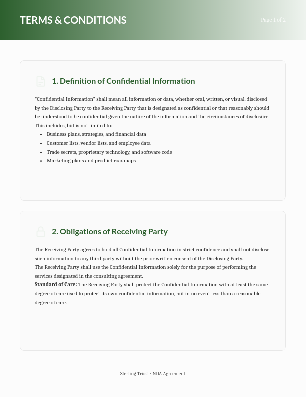 Independent Contractor Confidentiality Agreement