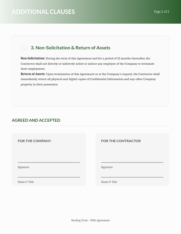 Independent Contractor Confidentiality Agreement