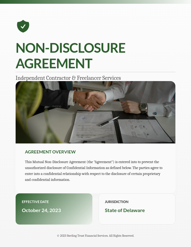 Contractor Non-Disclosure & Privacy Agreement