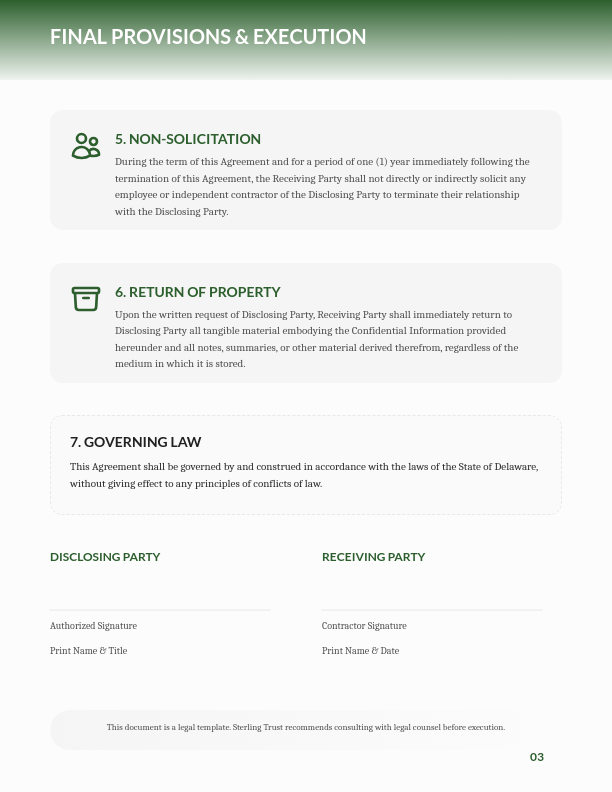 Contractor Non-Disclosure & Privacy Agreement