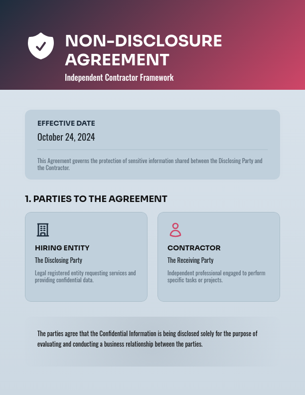Contractor Confidentiality Agreement