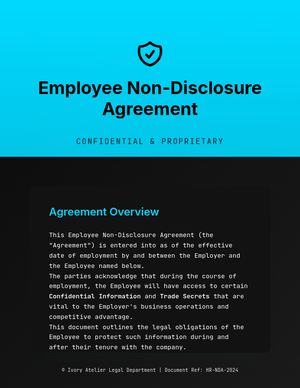 Staff Confidentiality & Secrecy Agreement