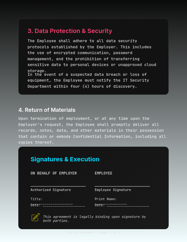 Staff Confidentiality & Secrecy Agreement
