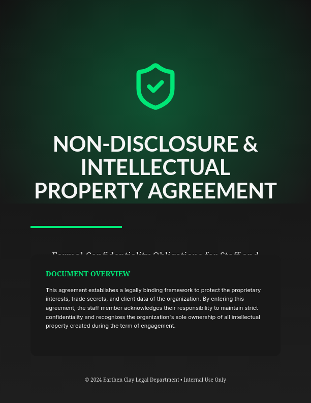 Employee Confidentiality and IP Agreement