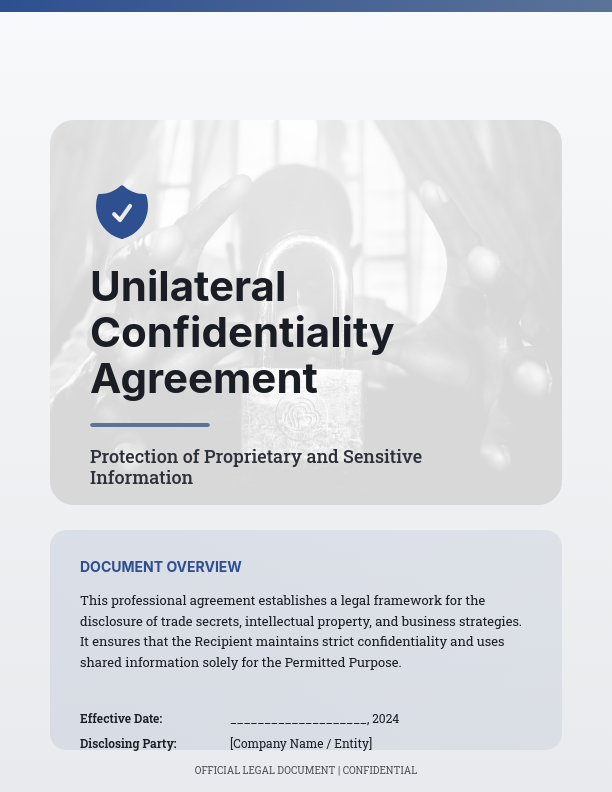 One-Way Confidentiality and Non-Disclosure