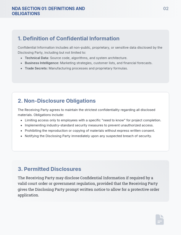 Vendor Confidentiality Agreement