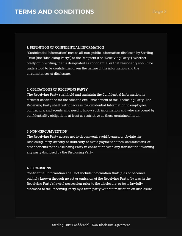 Mutual Vendor Confidentiality Agreement