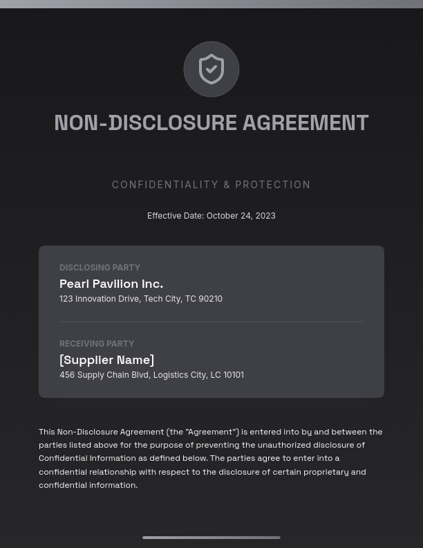 Supplier Data Protection Agreement