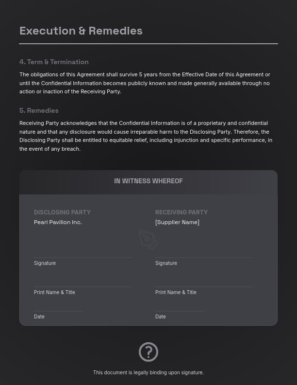 Supplier Data Protection Agreement