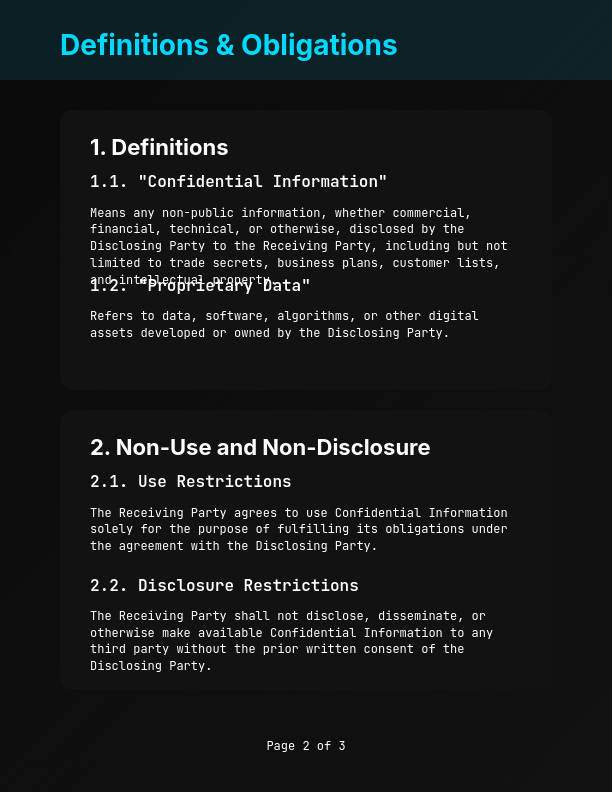 Vendor Confidentiality and Data Protection