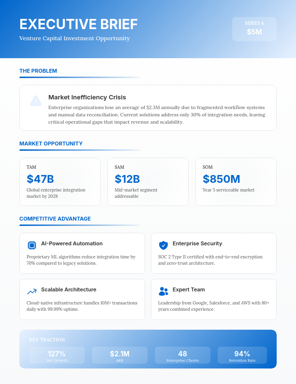 Strategic Investor Executive Brief