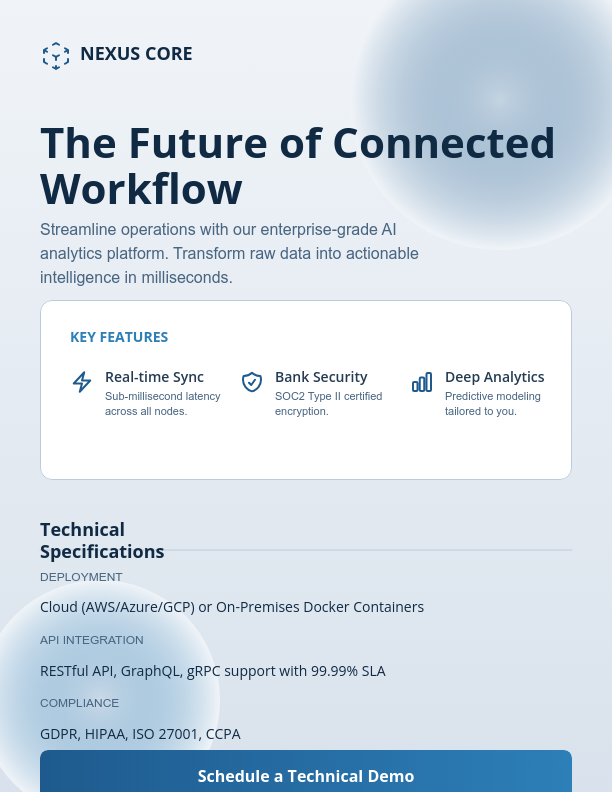 Feature-Focused Product Showcase
