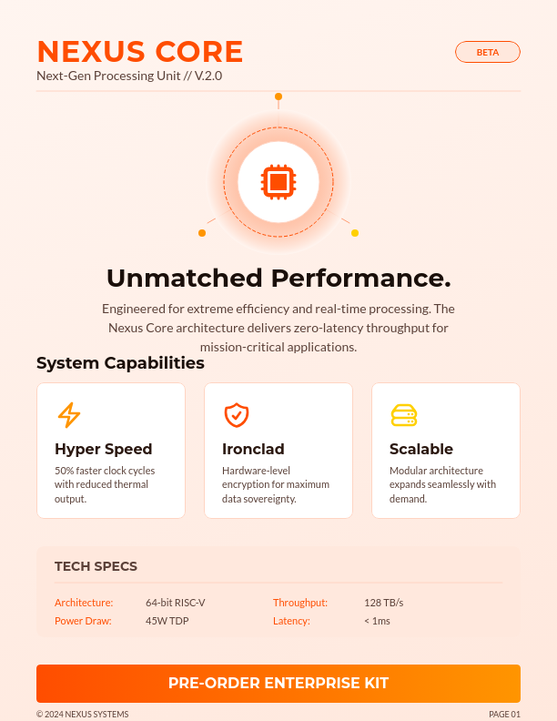 High-Impact Product Feature Showcase