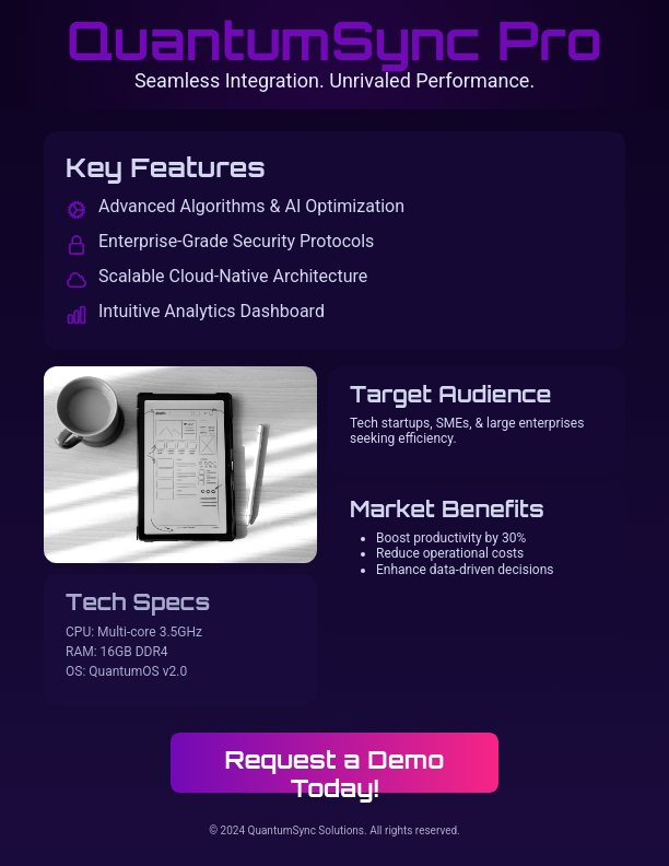 Modern Product Feature Overview