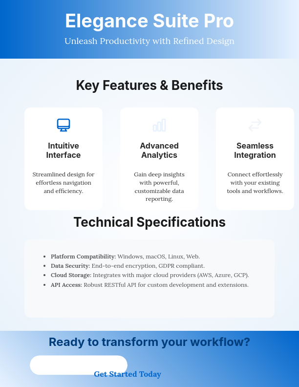 Strategic Product Feature Overview