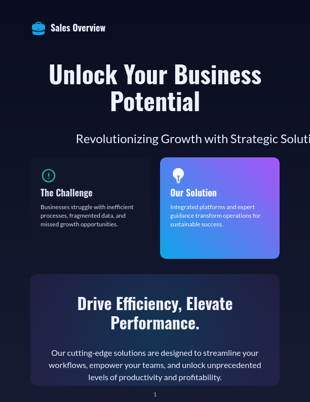 Strategic Client Solutions Overview