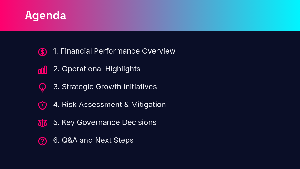 Quarterly Executive Board Review