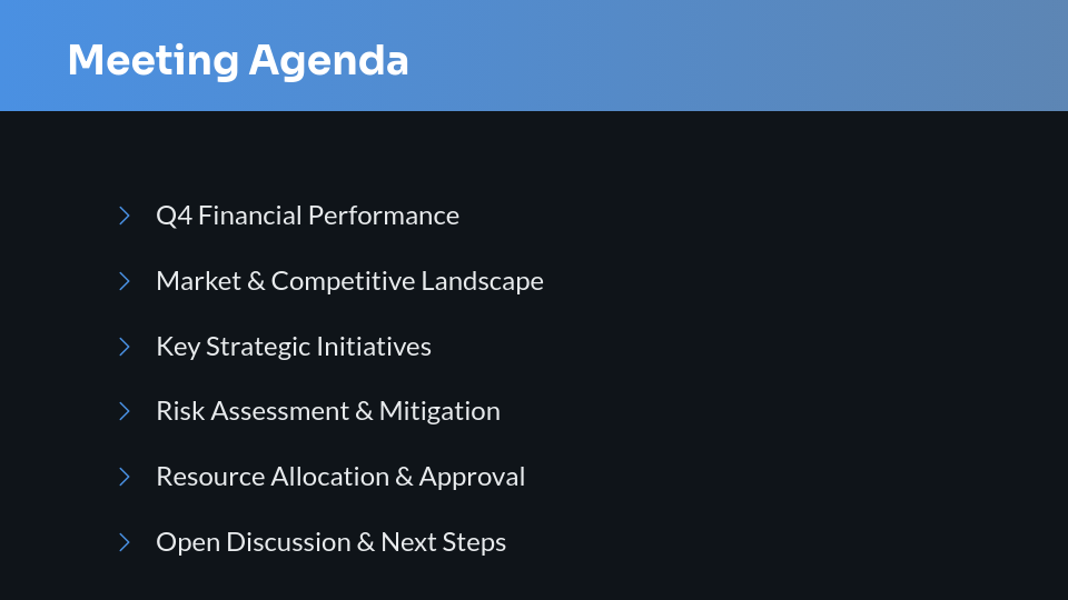 Strategic Board Alignment Brief