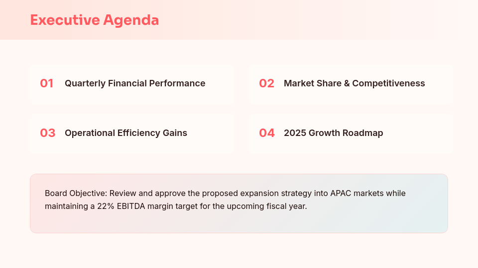 Strategic Executive Board Review