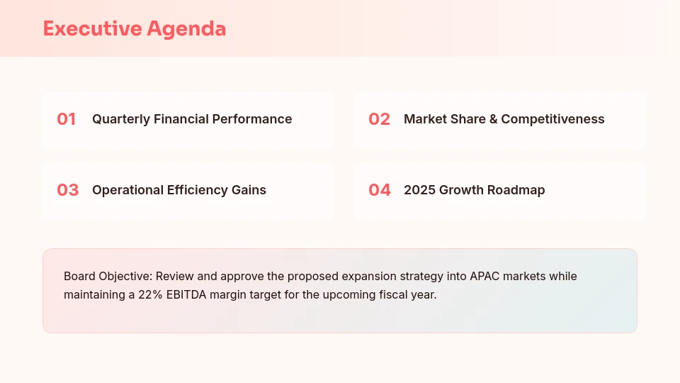 Strategic Executive Board Review