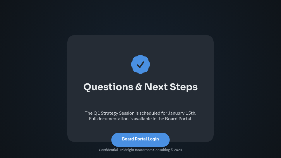 Executive Board Quarterly Strategic Review