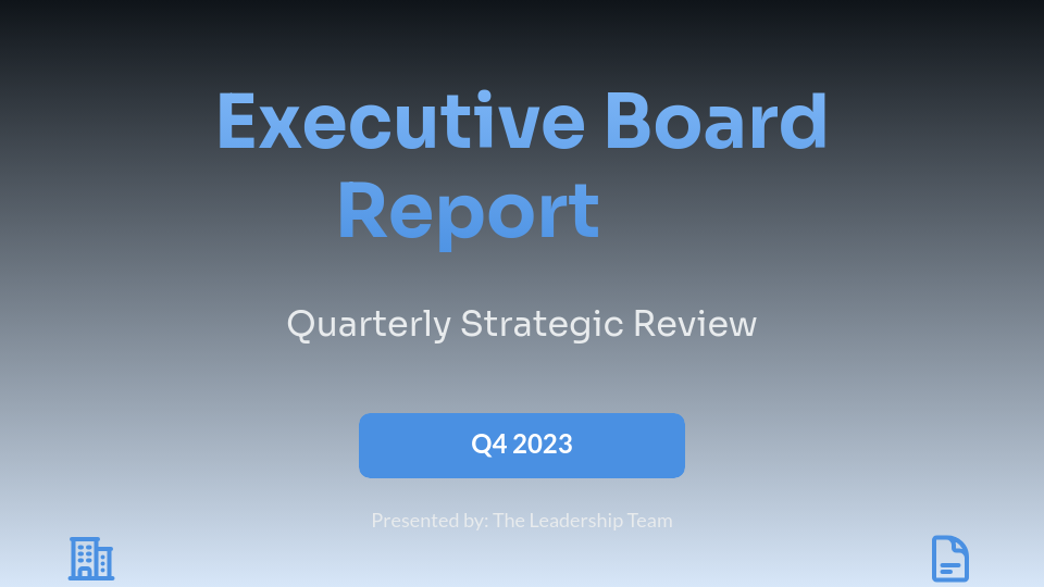 Executive Strategic Board Advisory