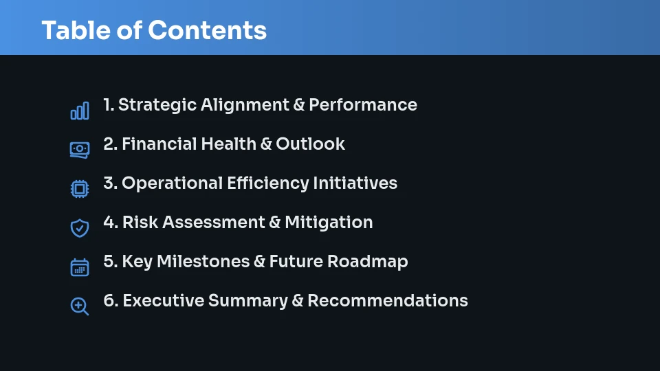 Executive Strategic Board Advisory