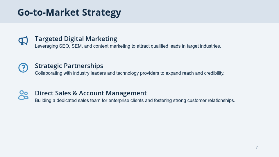 Strategic Startup Fundraising Pitch