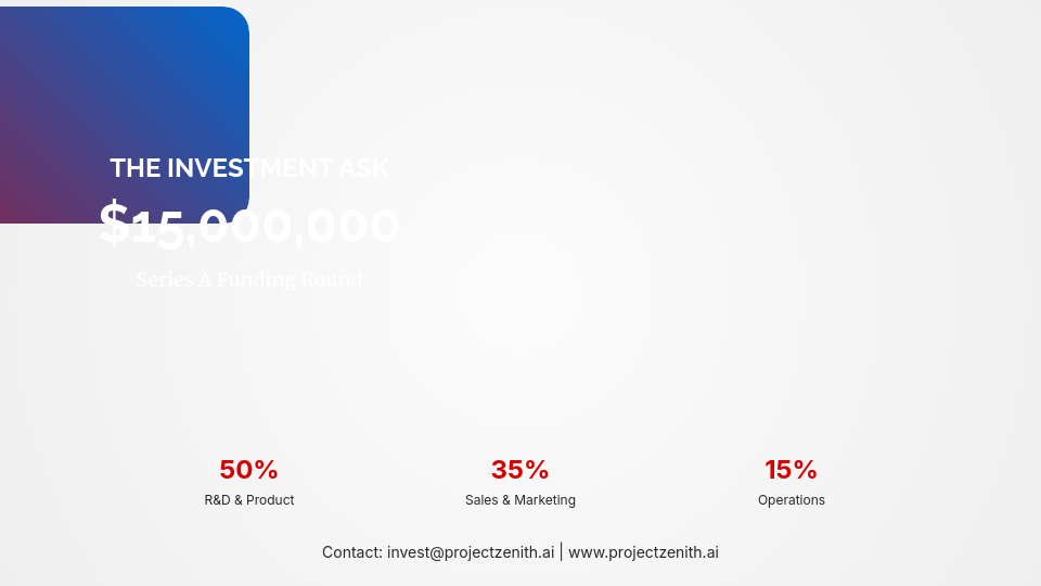Seed Round Venture Capital Deck