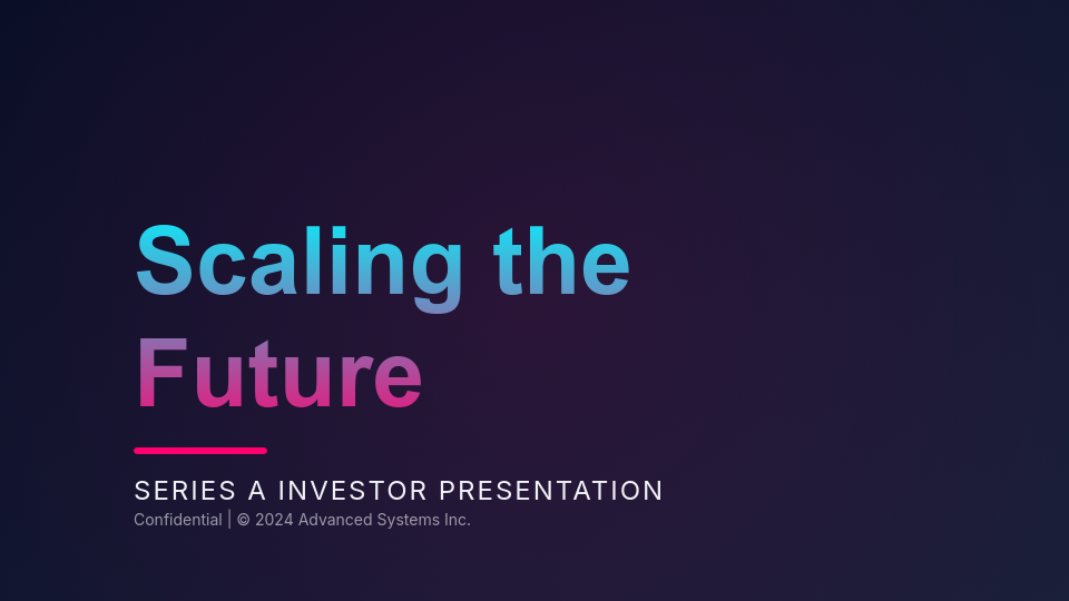 High-Growth Venture Capital Showcase