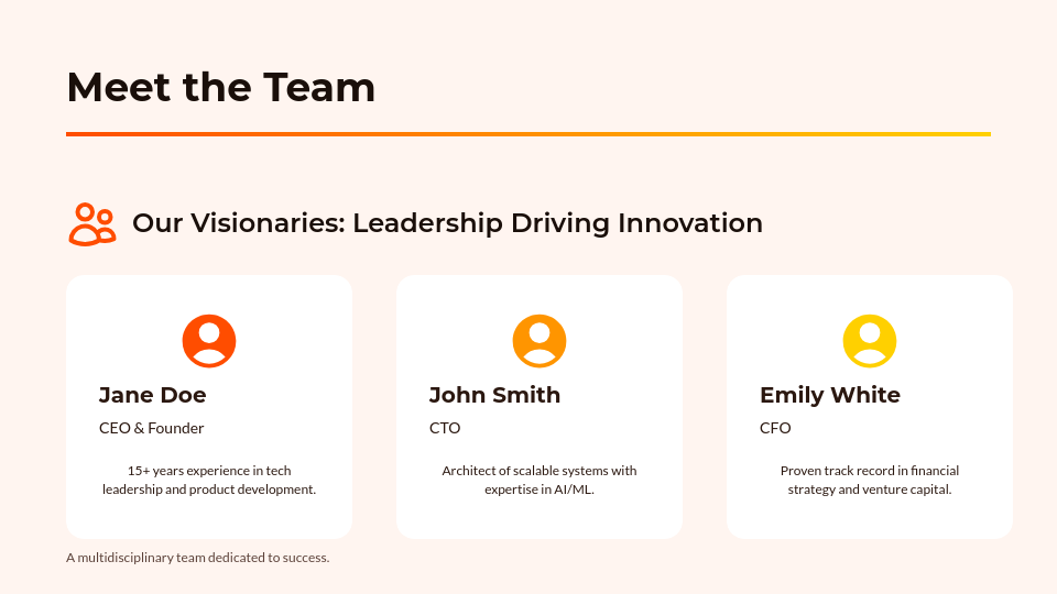 High-Growth Venture Funding Deck