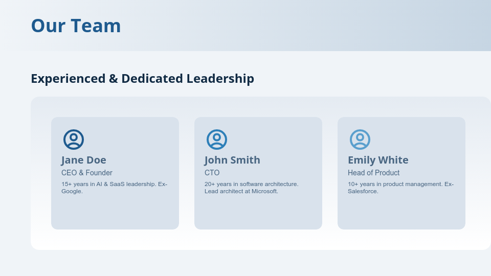 Strategic Venture Capital Funding Deck