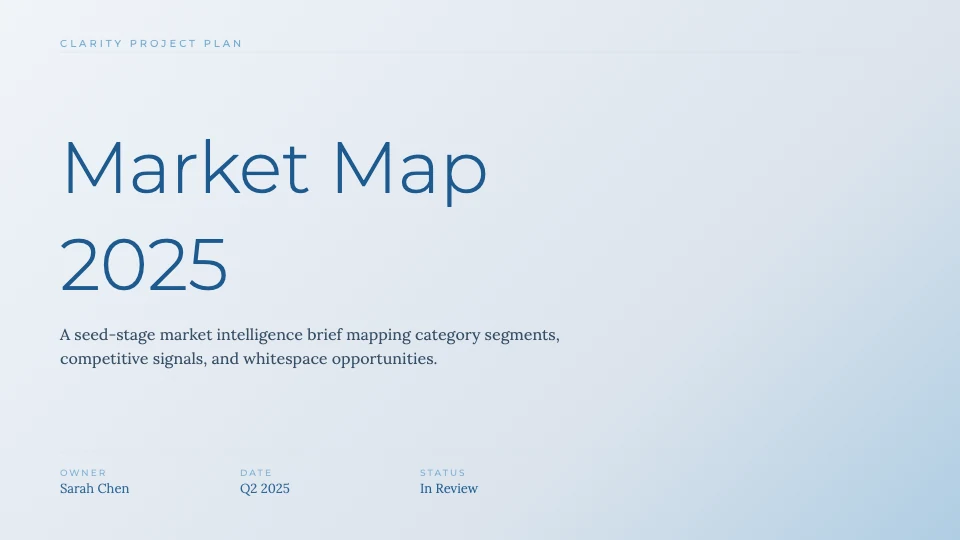 Product Plan Pitch Deck